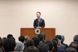 写真：令和8年当初市長訓示の様子