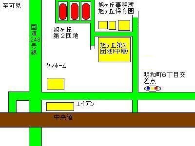 旭ヶ丘第2団地周辺地図