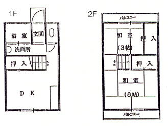 イラスト：旭ヶ丘第2団地間取り1