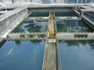 写真：最初沈殿池