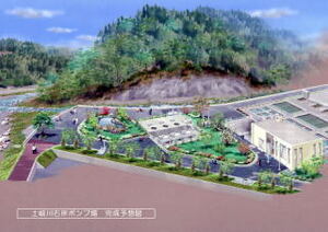 写真：土岐川右岸ポンプ場完成予想図