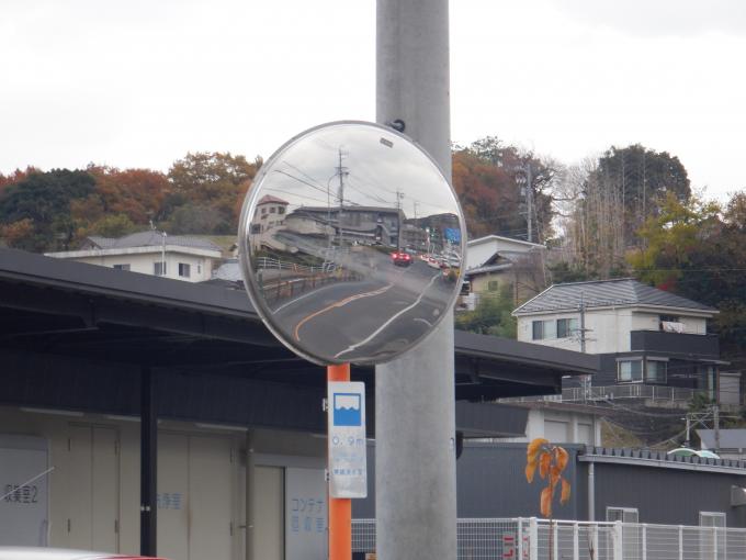 写真：カーブミラーの腐食