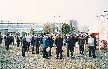 平成15年1月14日開催の起工式会場の写真