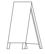 イラスト：立て看板の例