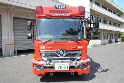 写真：救助工作車前方