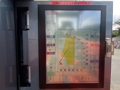 写真：梯子車モニター