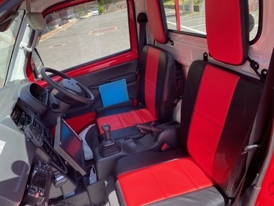 写真：軽トラック車内