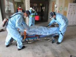 写真：第2回救急署長査閲訓練1