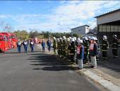 写真：整列している様子