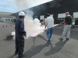 写真：消火訓練