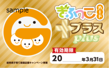 写真：ぎふっこカードプラス