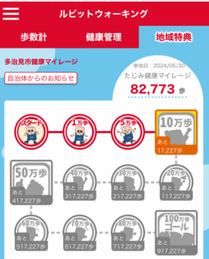 画面：ルビットアプリ