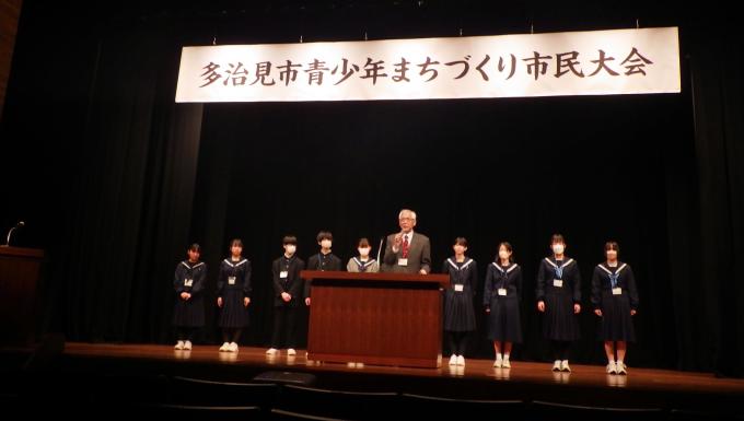 写真：中学生ボランティアの皆さん