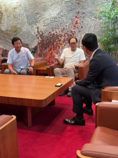 写真：DXアドバイザーと意見交換の様子