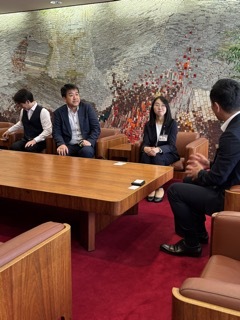 写真：JICA派遣者と面談の様子