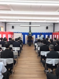 写真：松本電気竣工式の様子