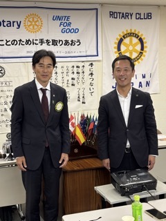 写真：ロータリークラブ卓話