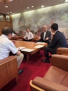 写真：多治見警察署から要望書を受領