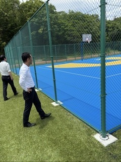 写真：視察（TYKスポーツパーク　多治見）2