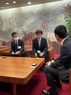 写真：庄内川河川事務所鈴木所長らと面談