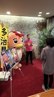 写真：中京テレビ取材の様子