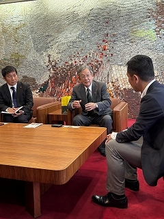 写真：石黒会頭と面談