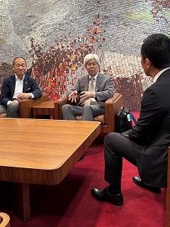 写真：酒井教授と面談