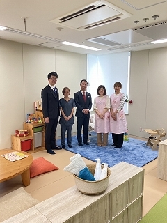 写真：産後ケア施設視察