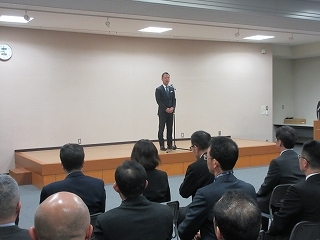 写真：市長訓示