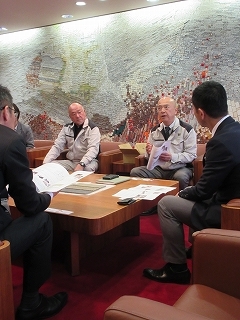 写真：TNコーポレーション社長と面談