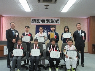 写真：顕彰者表彰式