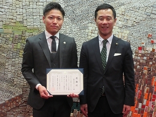 写真：株式会社ノアへの感謝状贈呈式