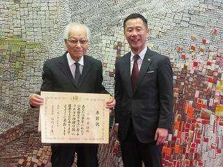 写真：表敬訪問（厚生労働大臣表彰受賞者）