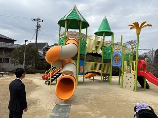 写真：南坂上公園視察