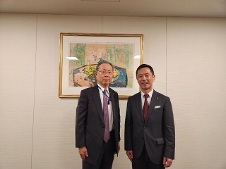 写真：訪問（東京岐阜県人会長）