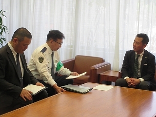 写真：面談（多治見警察署長）