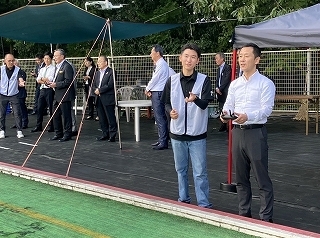 写真：ドローンミュージアム＆パークみの視察