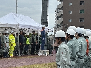 写真：令和6年度多治見市水防訓練