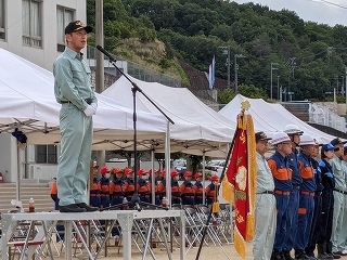 写真：令和6年度多治見市消防協会消防競練会