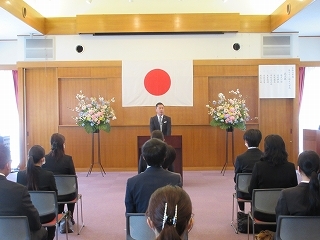 写真：多治見市医師会准看護学校入学式