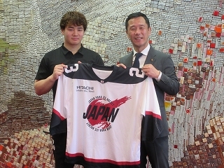 写真：表敬訪問（パラアイスホッケー世界選手権A-pool・カルガリー2024出場者）