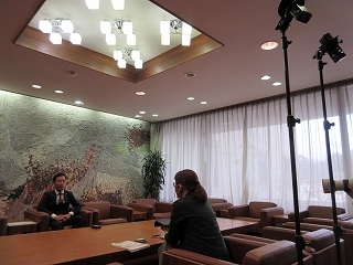 写真：雑誌インタビュー