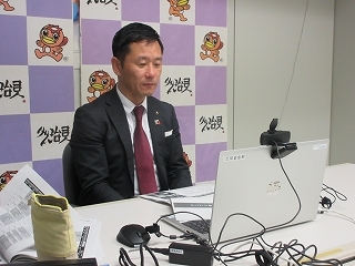 写真：岐阜県災害支援対策本部員会議及び県・市町村等連携会議