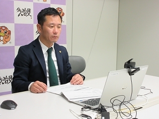 写真：岐阜県災害支援対策本部員会議及び県・市町村等連携会議