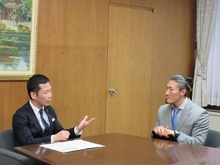 写真：面談（BLACK&nbsp;GYM代表）