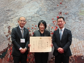 写真：表敬訪問（令和5年度教育者表彰受賞者）