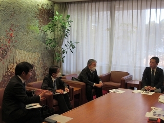 写真：面談（土岐市商工会議所会頭ら）