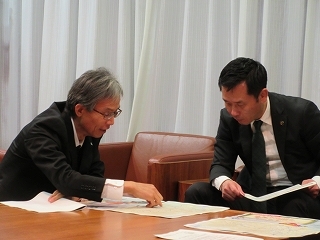 写真：面談（多治見土木事務所長）