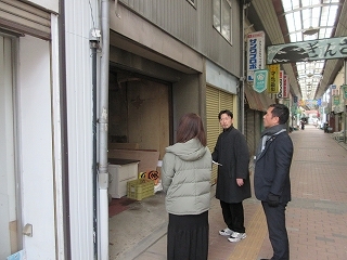 写真：銀座商店街視察