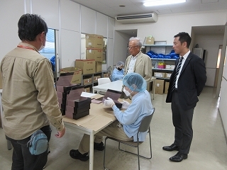 写真：社会就労センターけやき視察